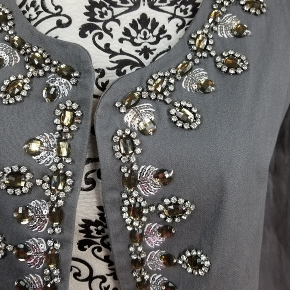 American Glamour beaded jacket plus 3x stretch NWT - Picture 6 of 9